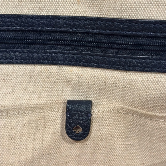 Kate Spade Carolyn Navy Blue Pebbled Leather Shoulder Bag Purse - Picture 10 of 15